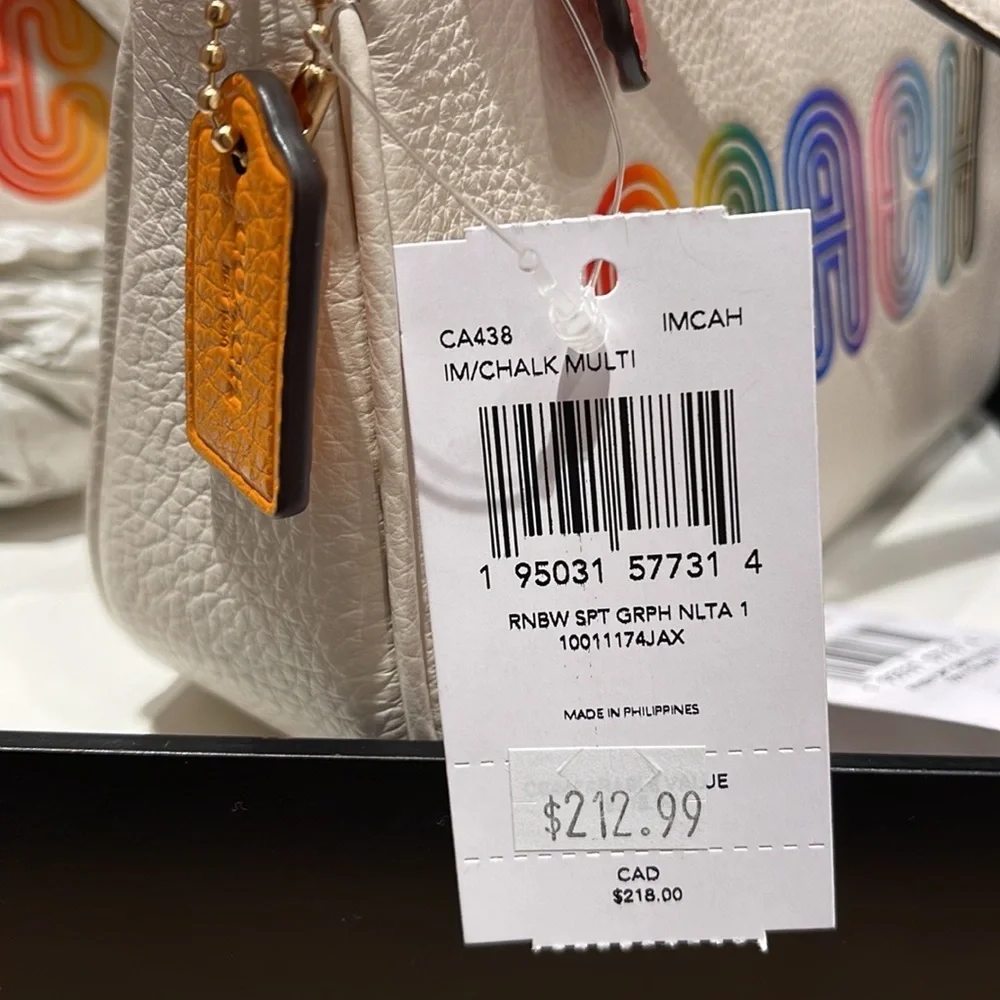 Coach Nolita 19 With Rainbow Coach
Gold/Chalk Multi - Picture 9 of 16